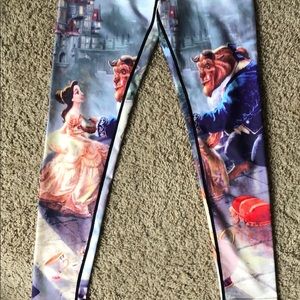 Beauty and the beast leggings